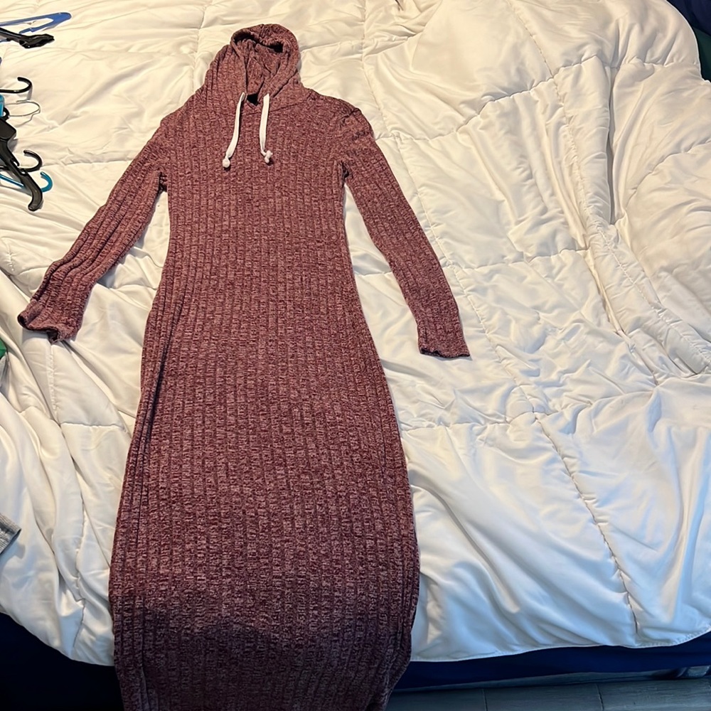 Long sleeve, ankle length dress